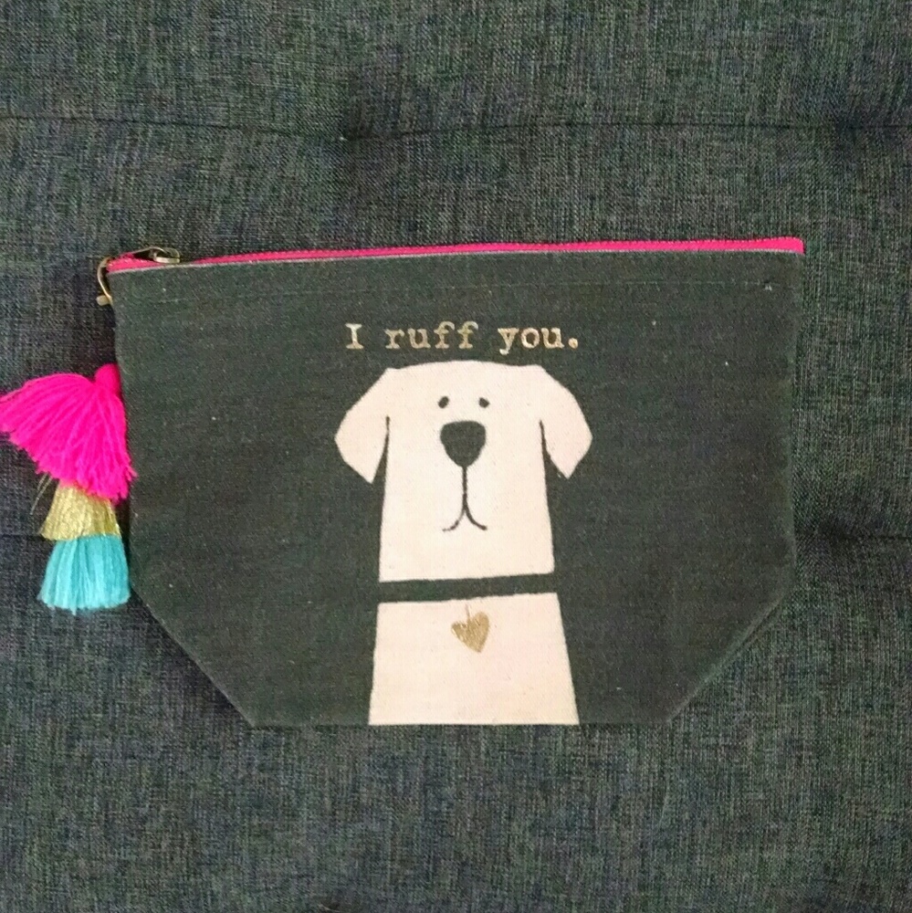 Francesca's travel/cosmetic bag and keychain NWT